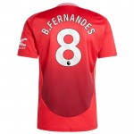 Günstige Fußballtrikots Manchester United B. Fernandes 8 Kinder Heimtrikot 2024-25 Kurzarm